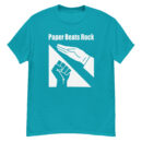 Paper Beats Rock Funny Hand Game T-Shirt