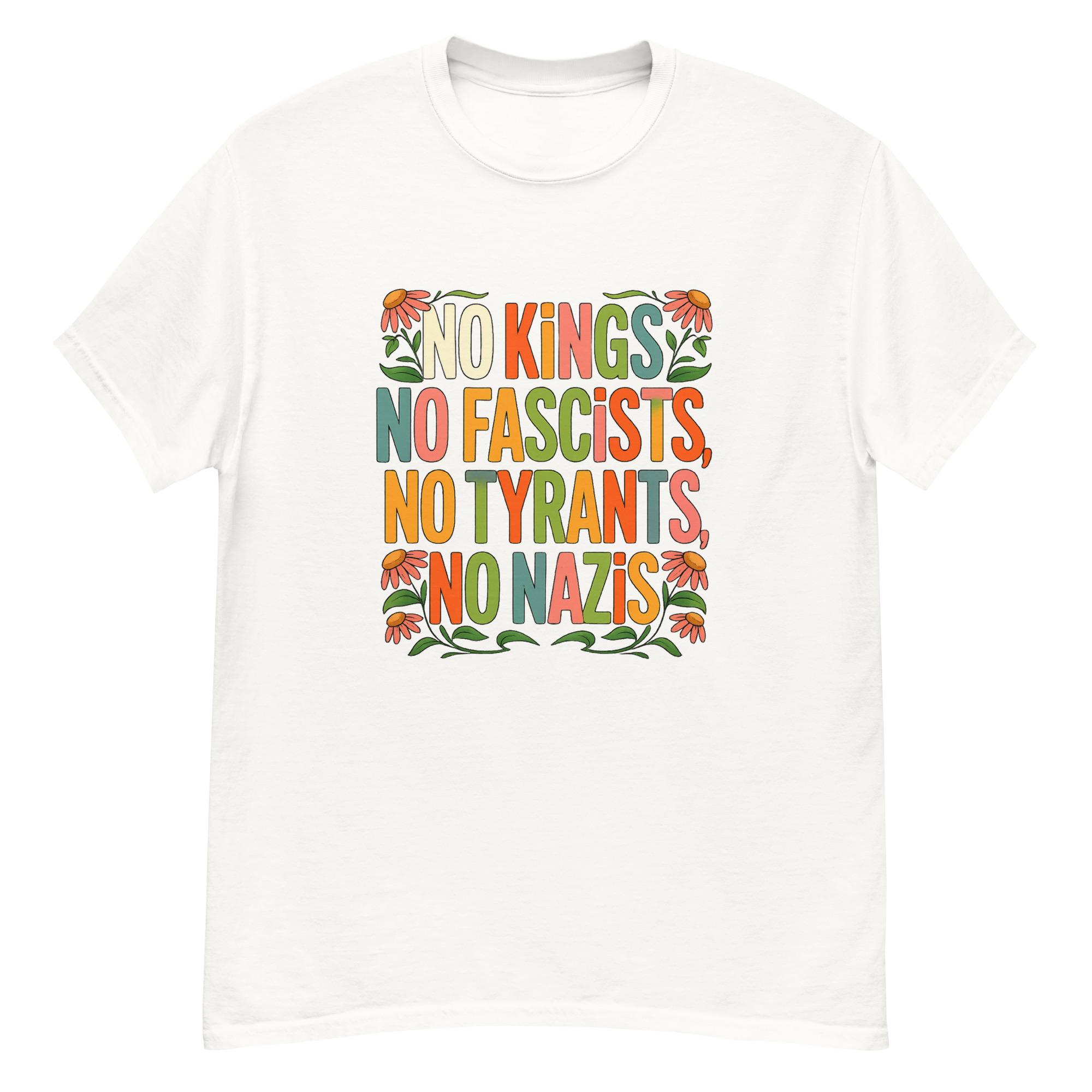 No Kings No Fascists No Tyrants No Nazis T-Shirts - Image 4