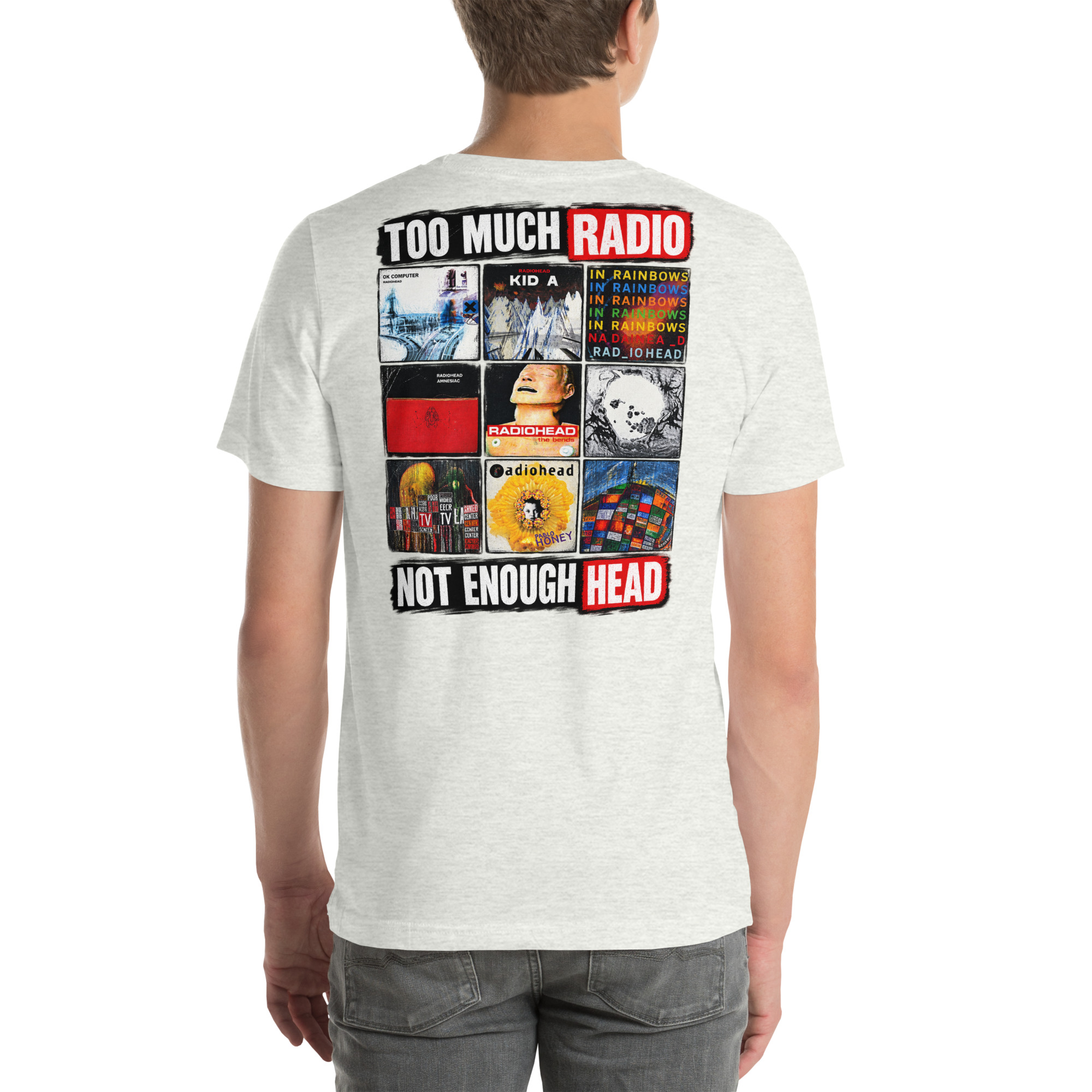 Too Much Radio, Not Enough Head — Radiohead Albums T-Shirt t-shirt - Image 40