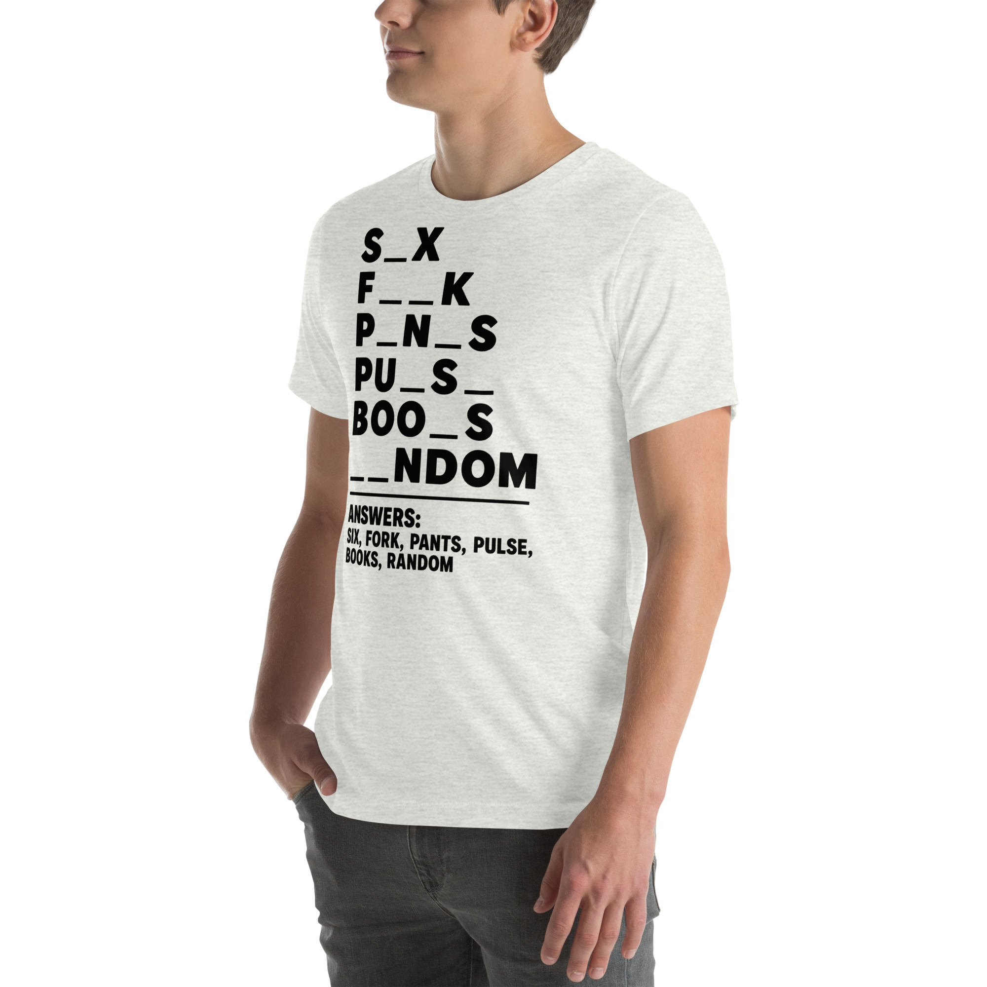 Fill in the Blanks — Adult Humor Answers T-Shirt - Image 16
