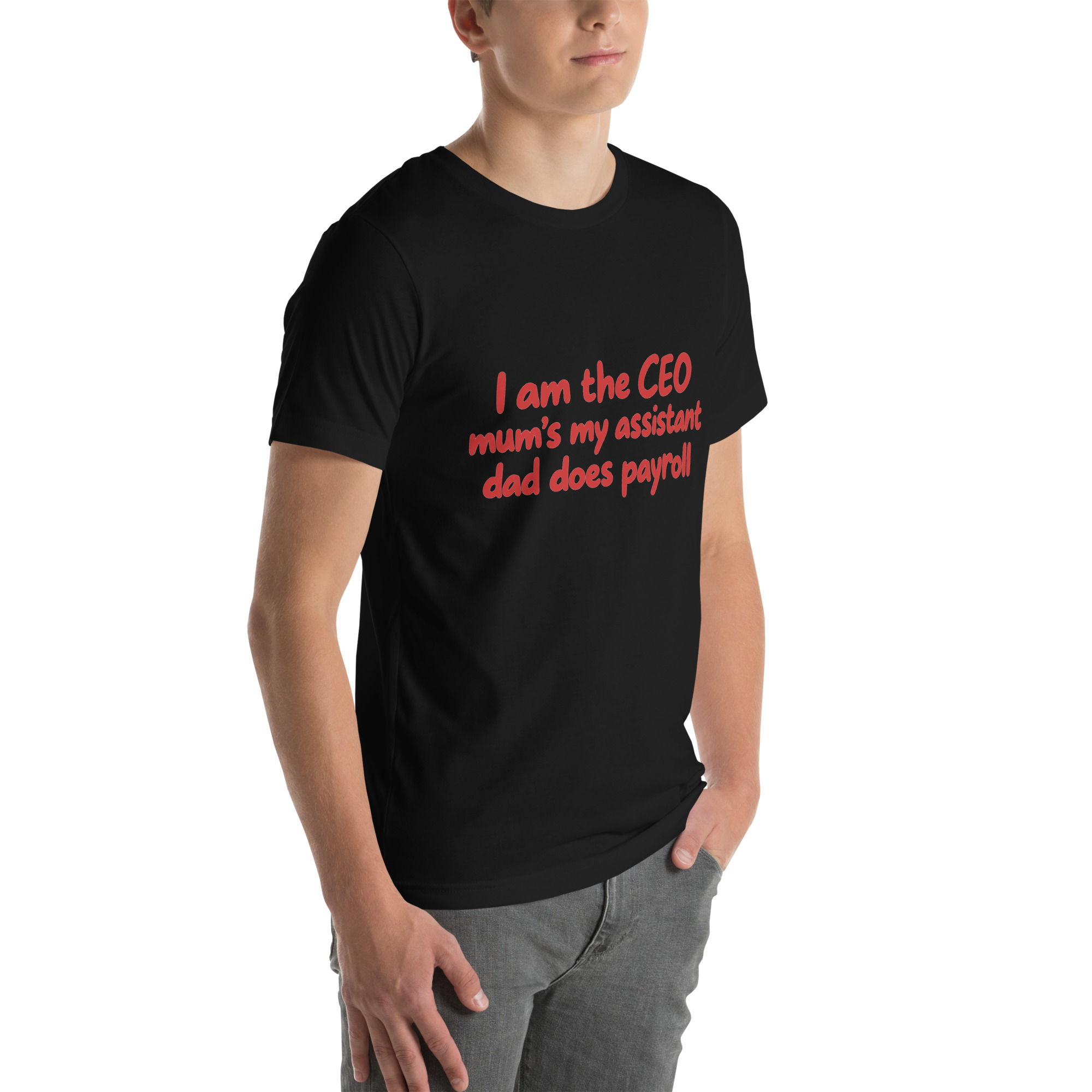 I’m the CEO, Mom’s My Assistant, Dad Does Payroll t-shirt - Image 14