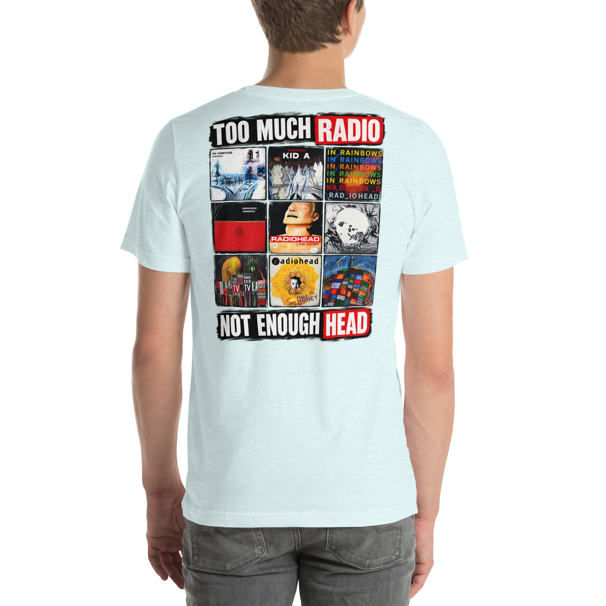Too Much Radio, Not Enough Head — Radiohead Albums T-Shirt t-shirt - Image 56