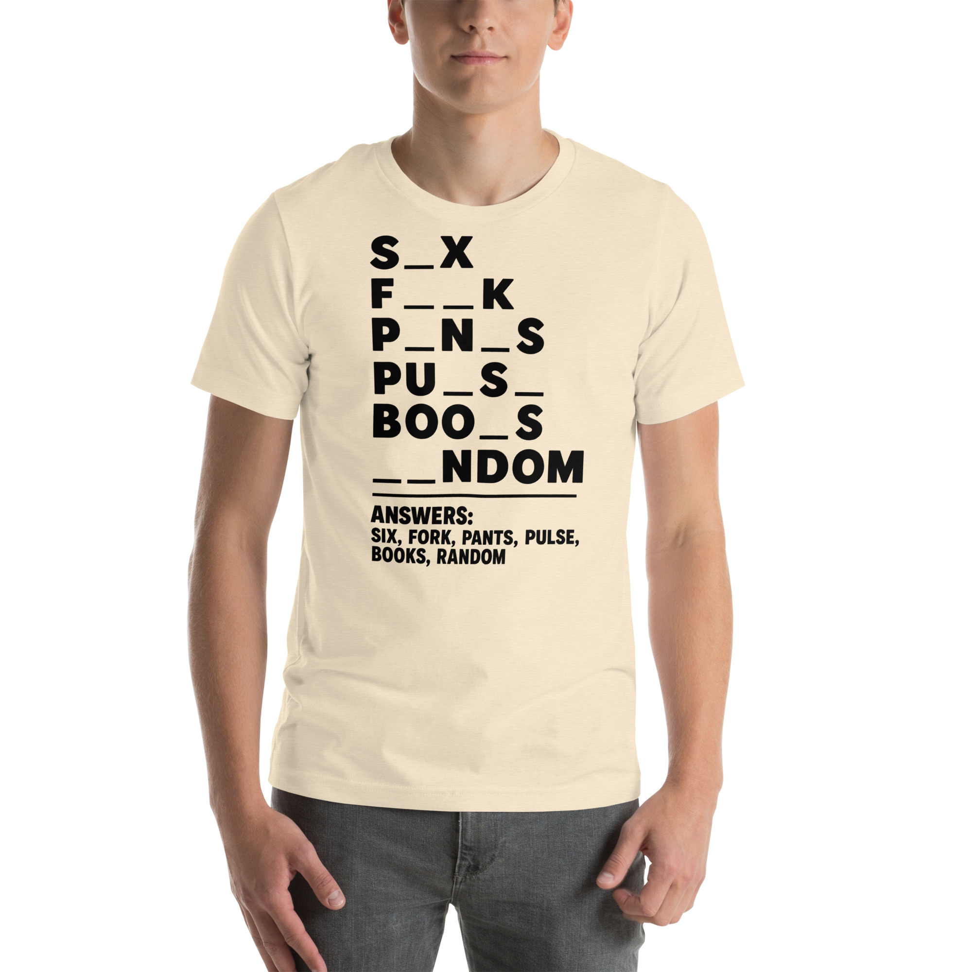 Fill in the Blanks — Adult Humor Answers T-Shirt - Image 12