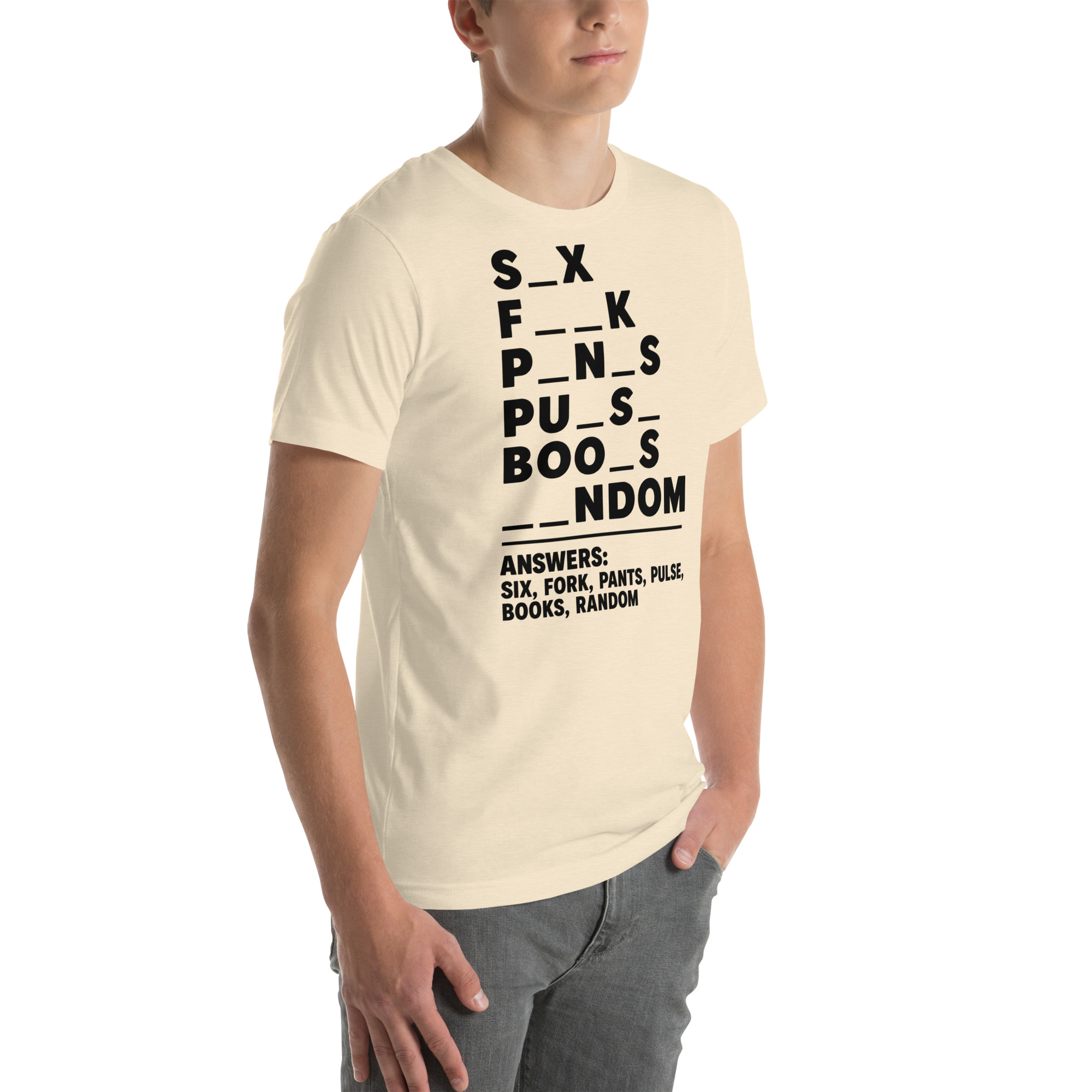 Fill in the Blanks — Adult Humor Answers T-Shirt - Image 10