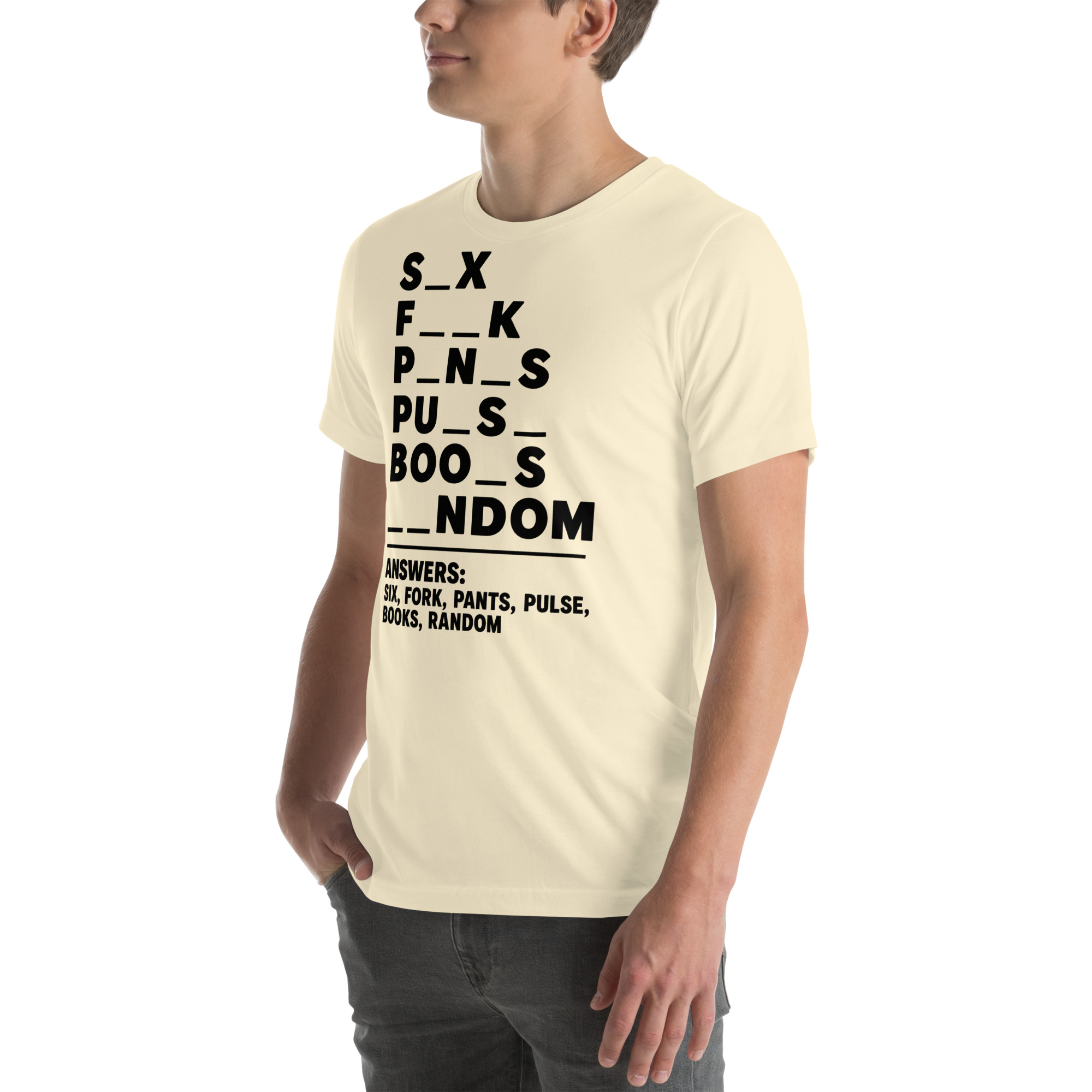 Fill in the Blanks — Adult Humor Answers T-Shirt - Image 22