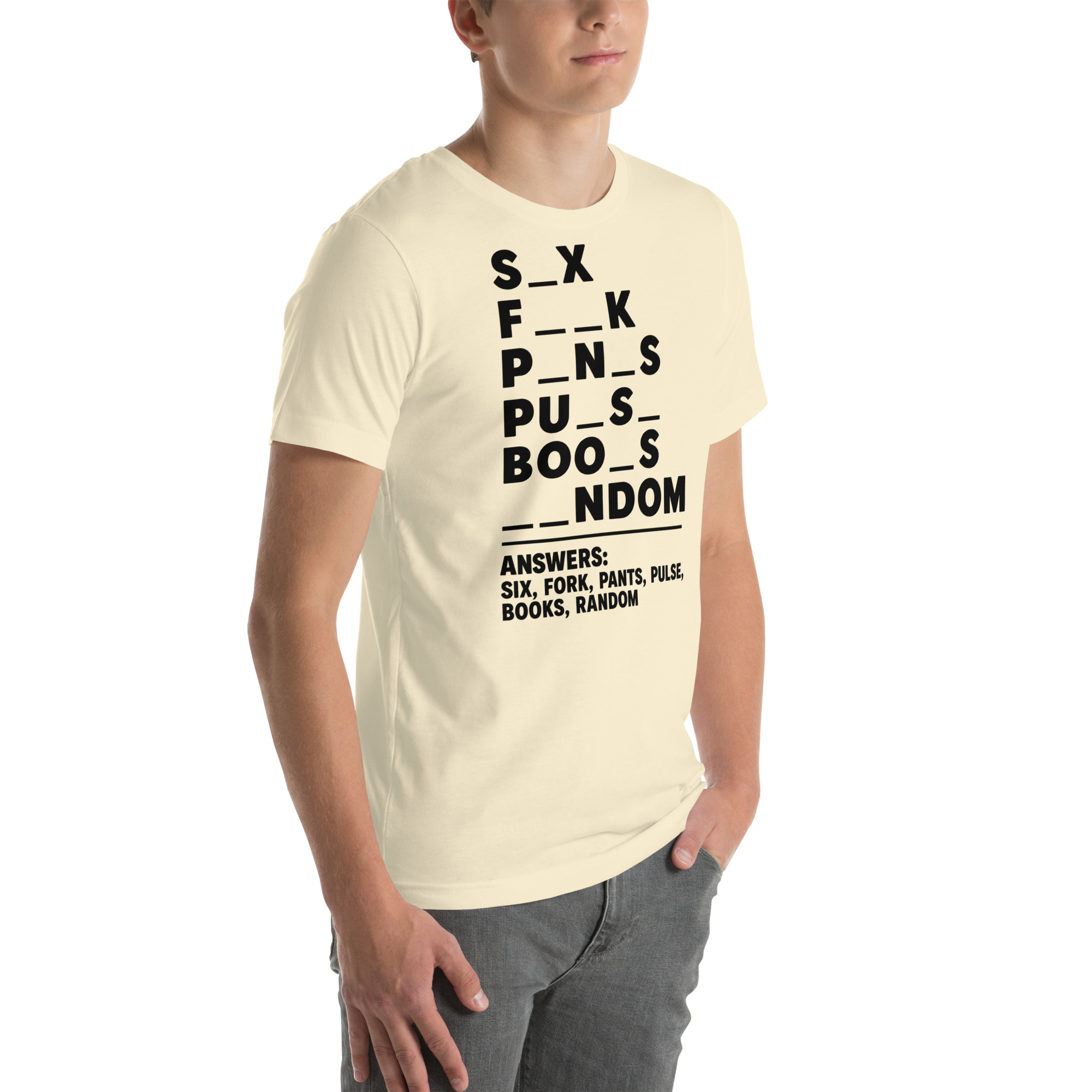 Fill in the Blanks — Adult Humor Answers T-Shirt - Image 24