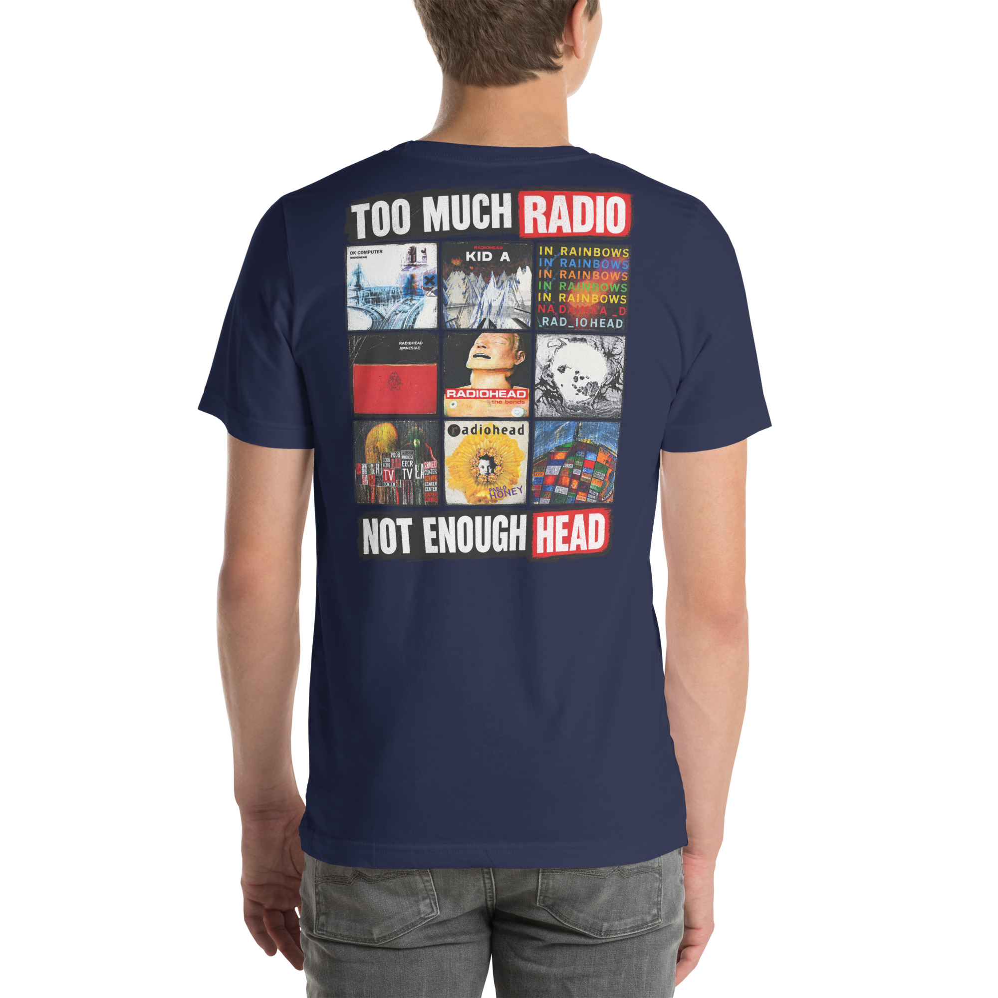 Too Much Radio, Not Enough Head — Radiohead Albums T-Shirt t-shirt - Image 34