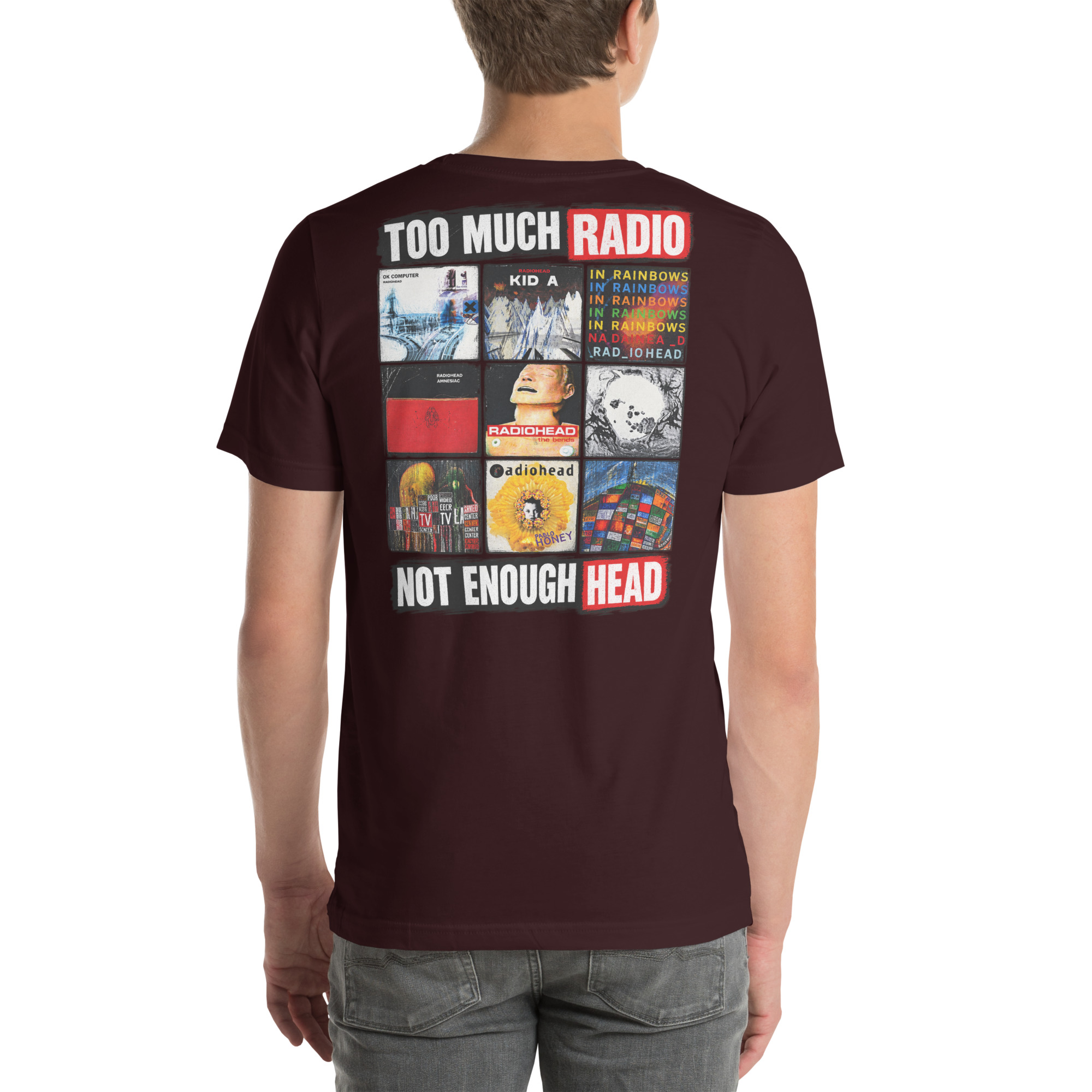 Too Much Radio, Not Enough Head — Radiohead Albums T-Shirt t-shirt - Image 22