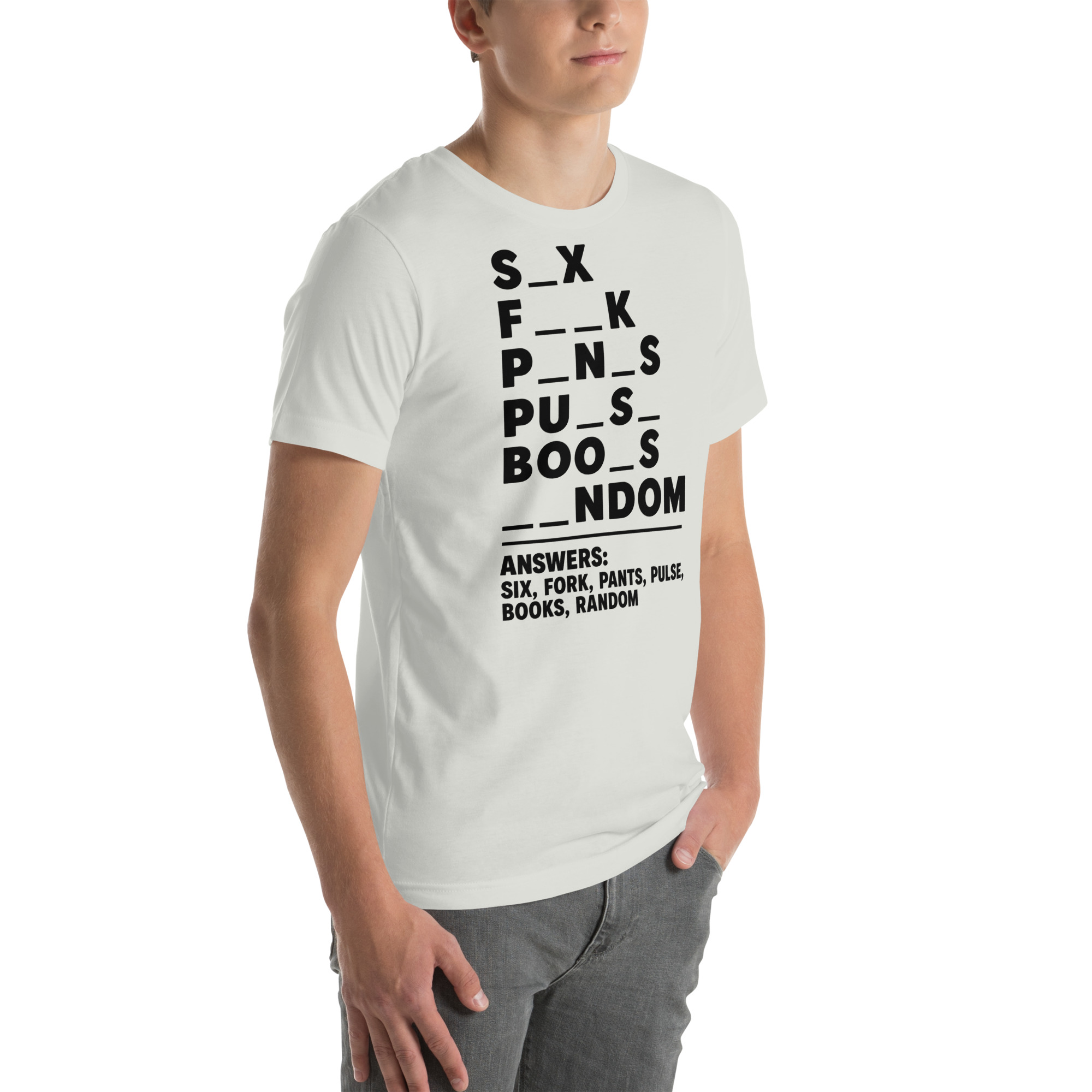 Fill in the Blanks — Adult Humor Answers T-Shirt - Image 6
