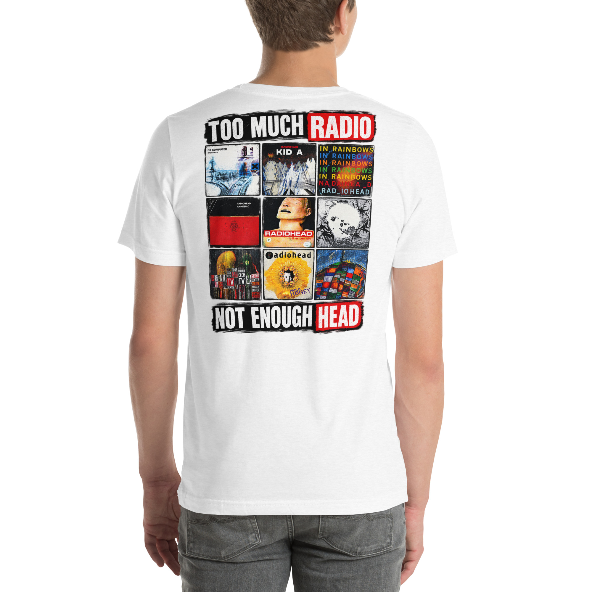 Too Much Radio, Not Enough Head — Radiohead Albums T-Shirt t-shirt - Image 62