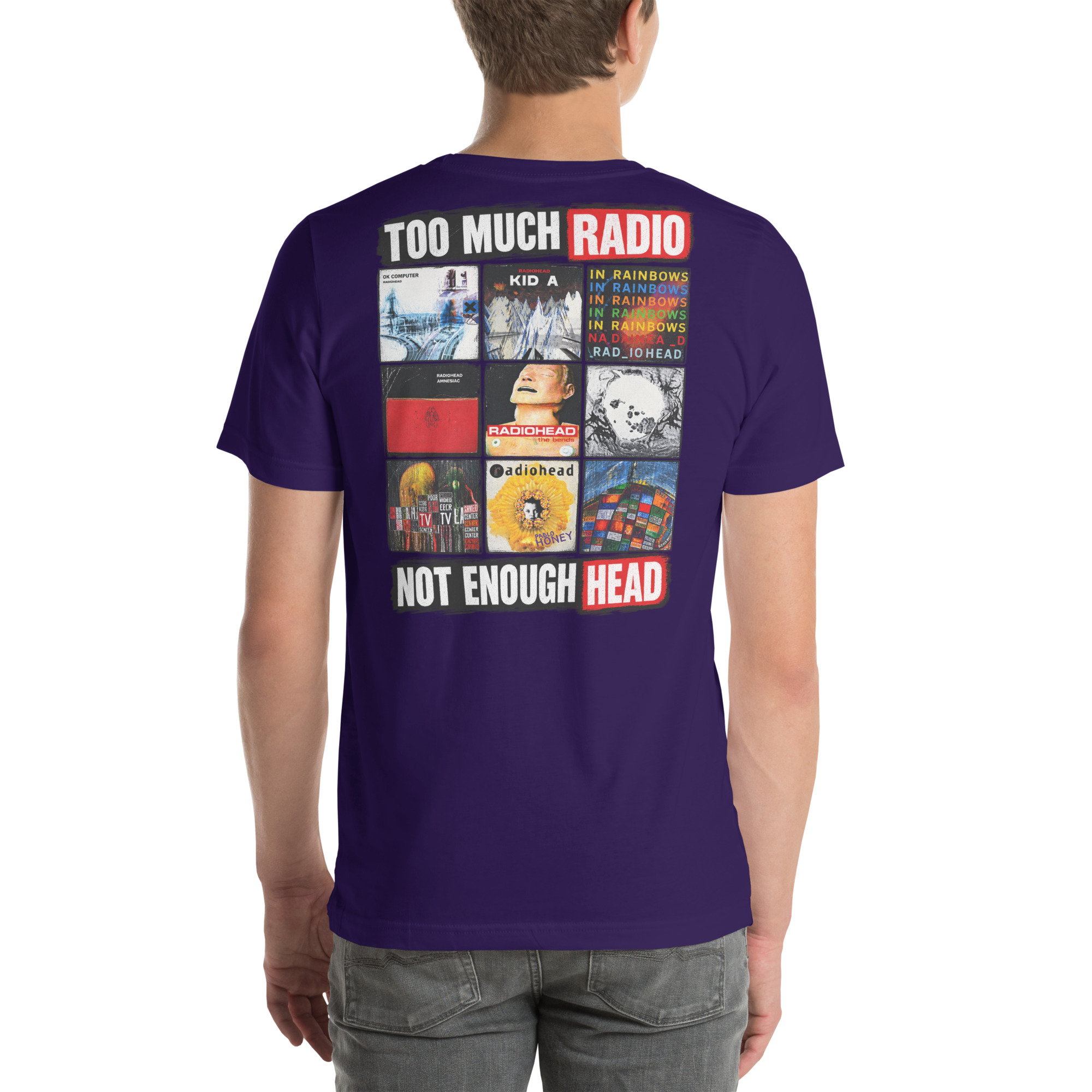 Too Much Radio, Not Enough Head — Radiohead Albums T-Shirt t-shirt - Image 32