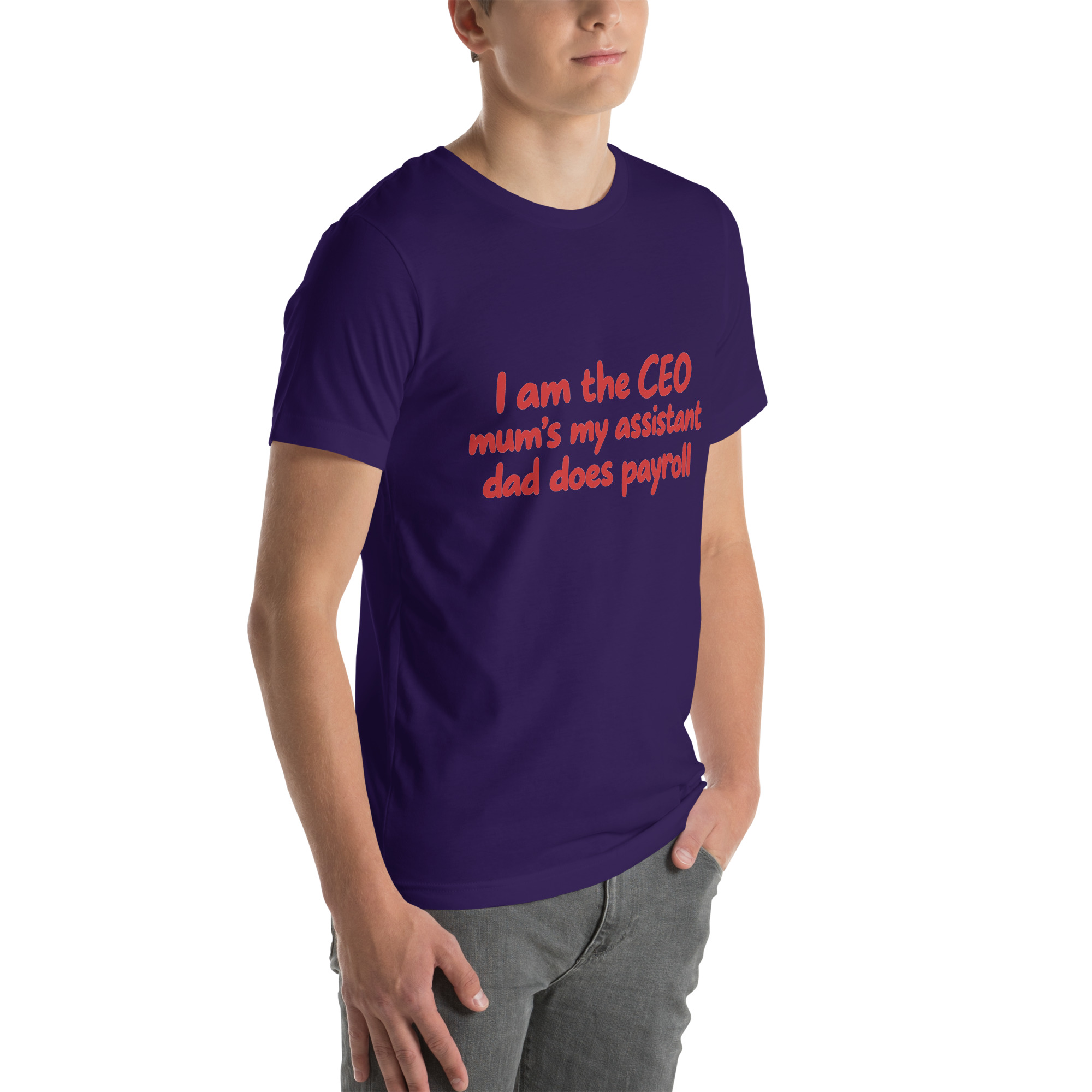 I’m the CEO, Mom’s My Assistant, Dad Does Payroll t-shirt - Image 30