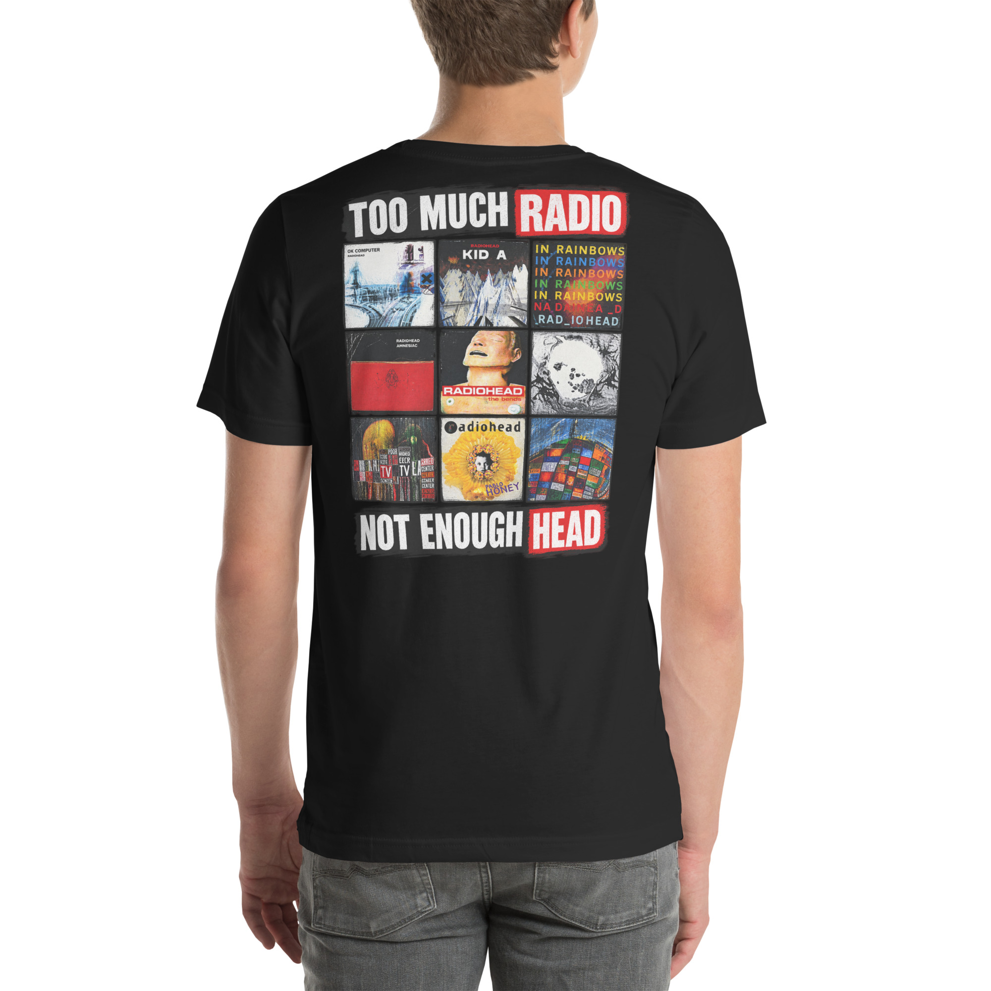 Too Much Radio, Not Enough Head — Radiohead Albums T-Shirt t-shirt - Image 20