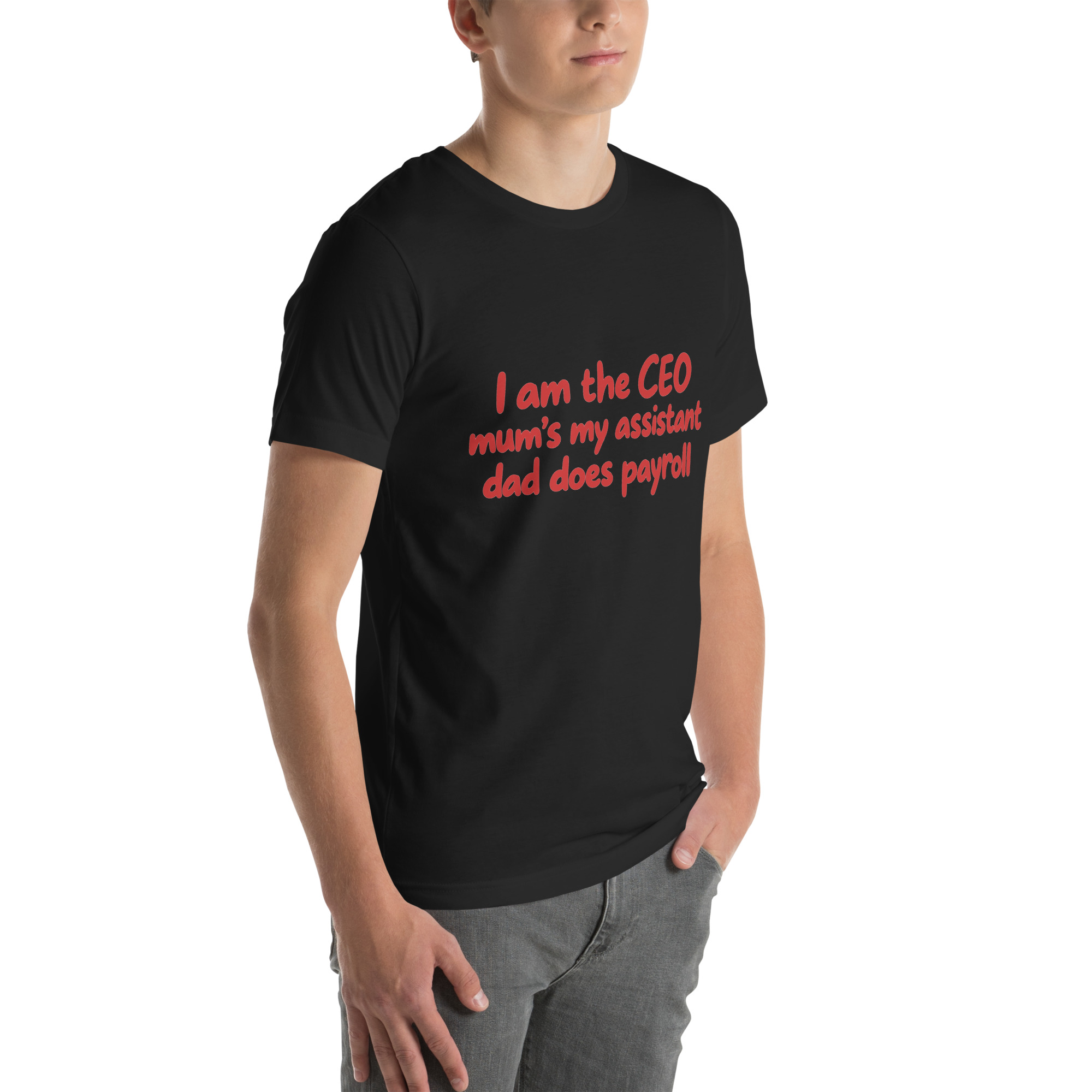 I’m the CEO, Mom’s My Assistant, Dad Does Payroll t-shirt - Image 18