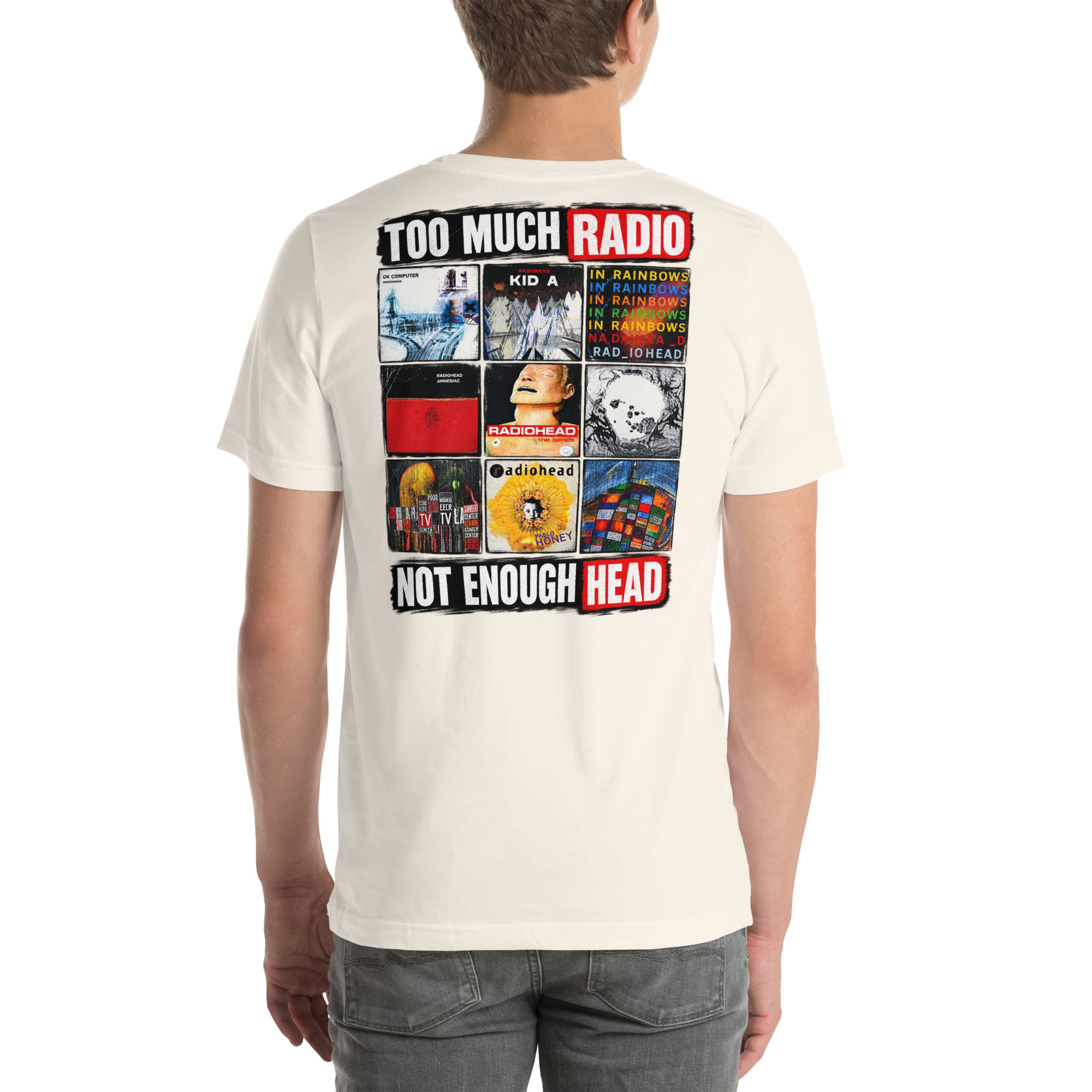 Too Much Radio, Not Enough Head — Radiohead Albums T-Shirt t-shirt - Image 46