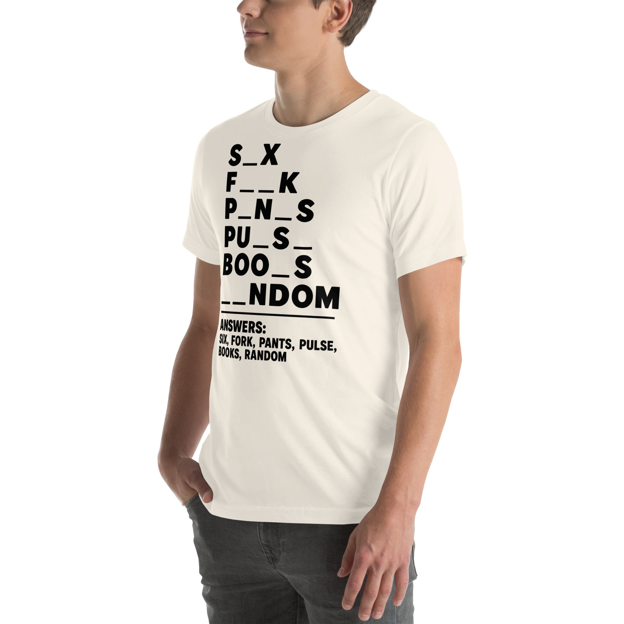 Fill in the Blanks — Adult Humor Answers T-Shirt - Image 28