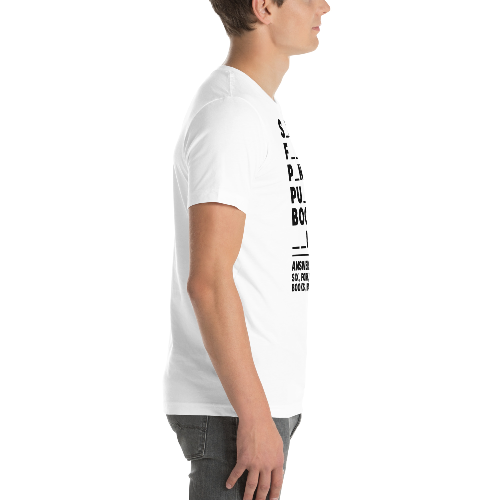 Fill in the Blanks — Adult Humor Answers T-Shirt - Image 47