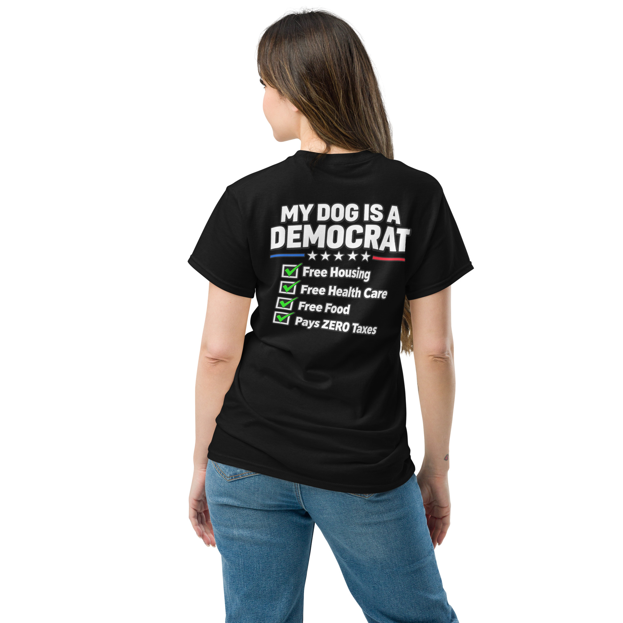 My Dog Is a Democrat – Funny Political Dog T-Shirt - Image 3