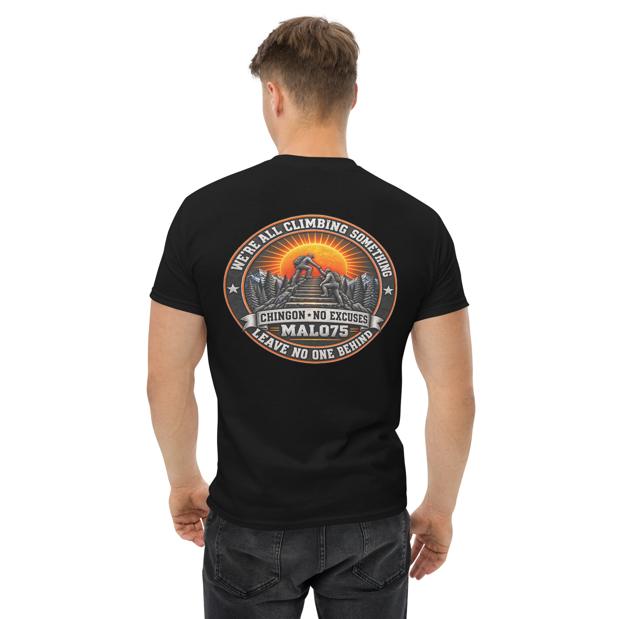 We're All Climbing Something – Leave No One Behind T-Shirt - Image 2