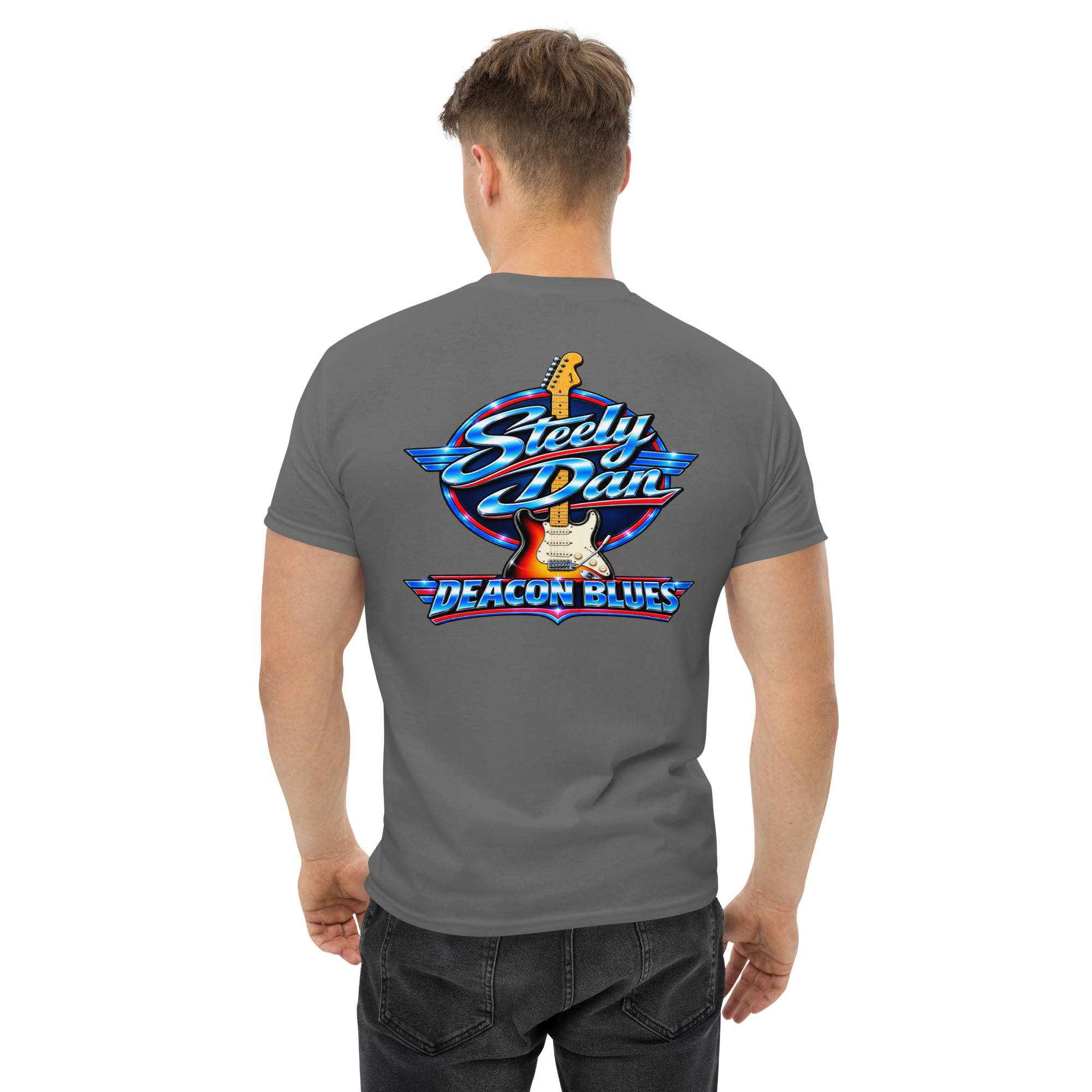 Steely Dan Deacon Blues Guitar Graphic T-Shirt Cette conversation vous a-t-elle été utile jusqu’ici ? - Image 37