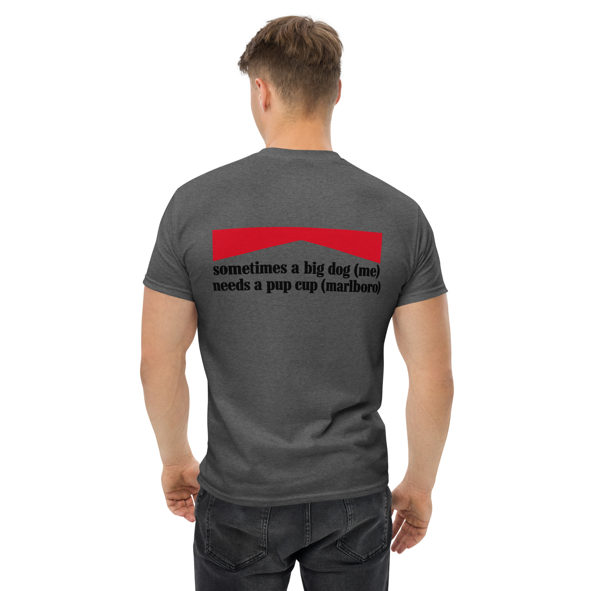 Big Dog Pup Cup Funny Adult Humor T-Shirt - Image 2