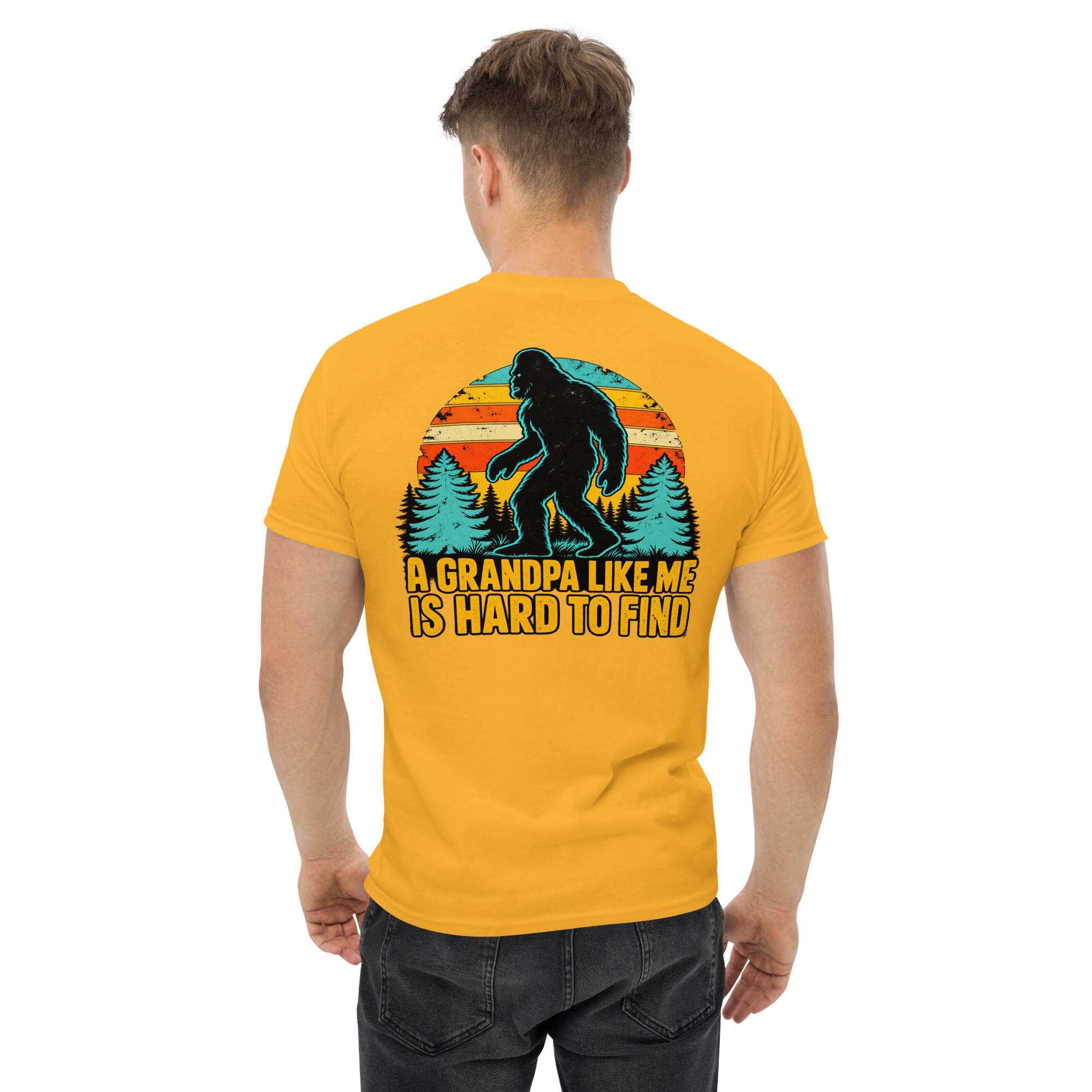 Grandpa Bigfoot Vintage Sasquatch Hiking T-Shirt - Image 55