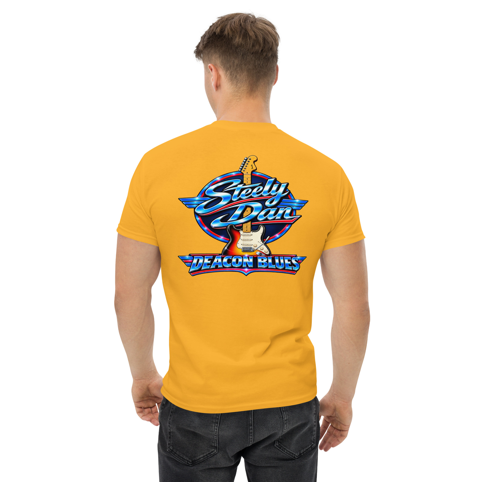 Steely Dan Deacon Blues Guitar Graphic T-Shirt Cette conversation vous a-t-elle été utile jusqu’ici ? - Image 55