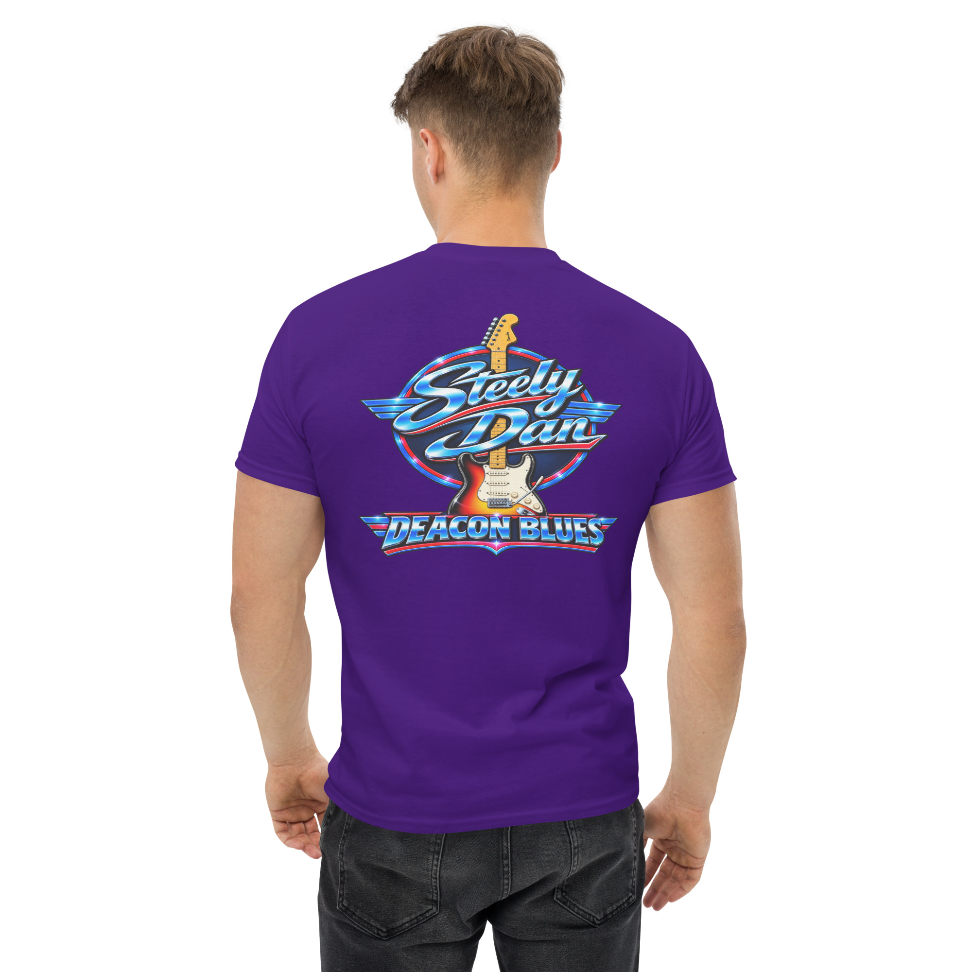 Steely Dan Deacon Blues Guitar Graphic T-Shirt Cette conversation vous a-t-elle été utile jusqu’ici ? - Image 7