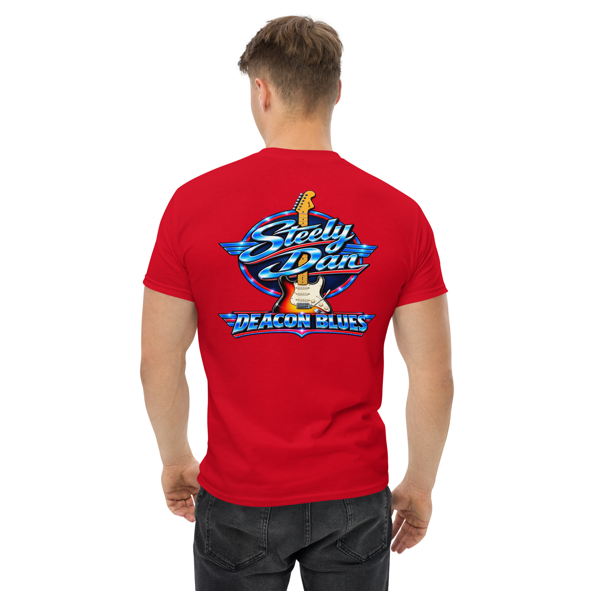 Steely Dan Deacon Blues Guitar Graphic T-Shirt Cette conversation vous a-t-elle été utile jusqu’ici ? - Image 13
