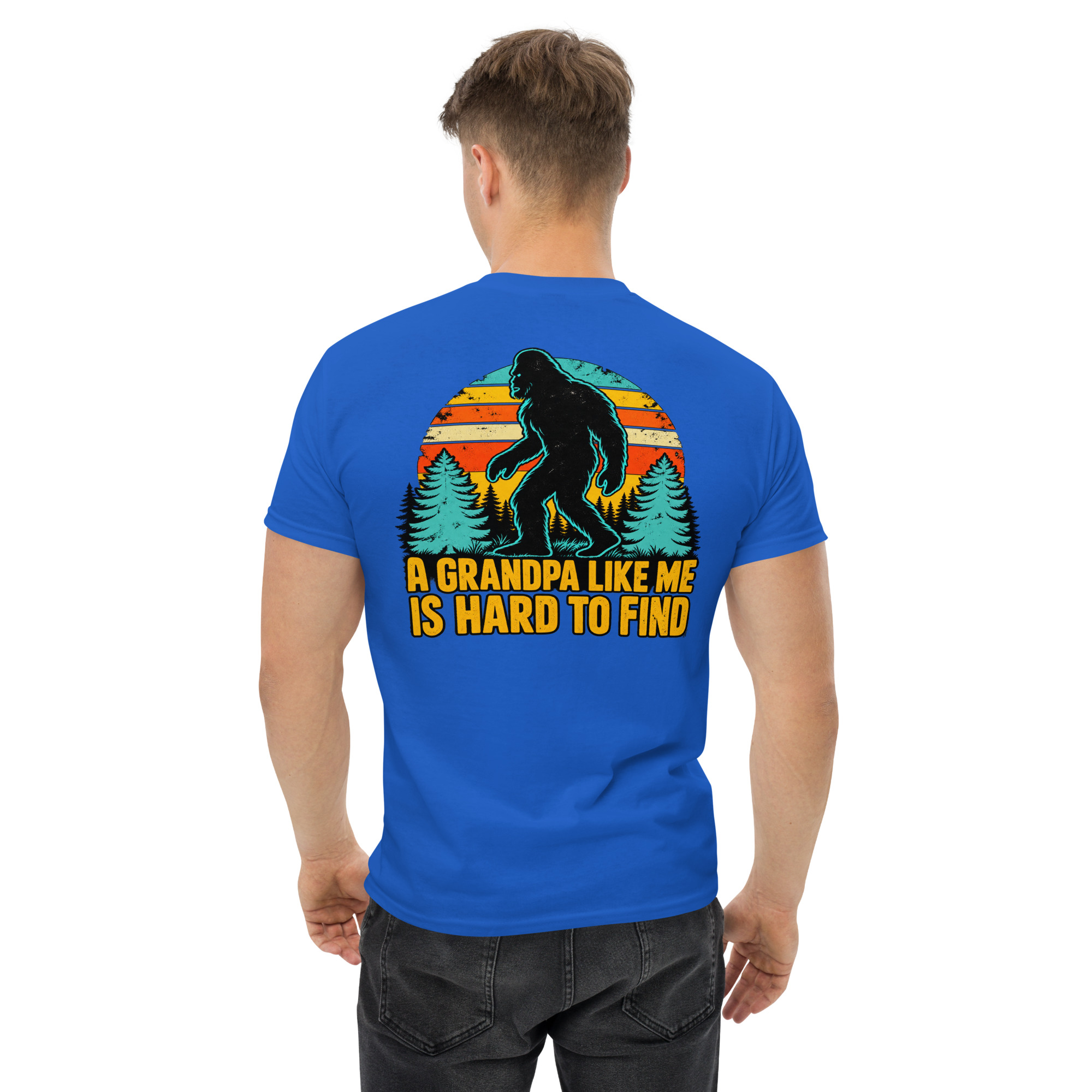 Grandpa Bigfoot Vintage Sasquatch Hiking T-Shirt - Image 19