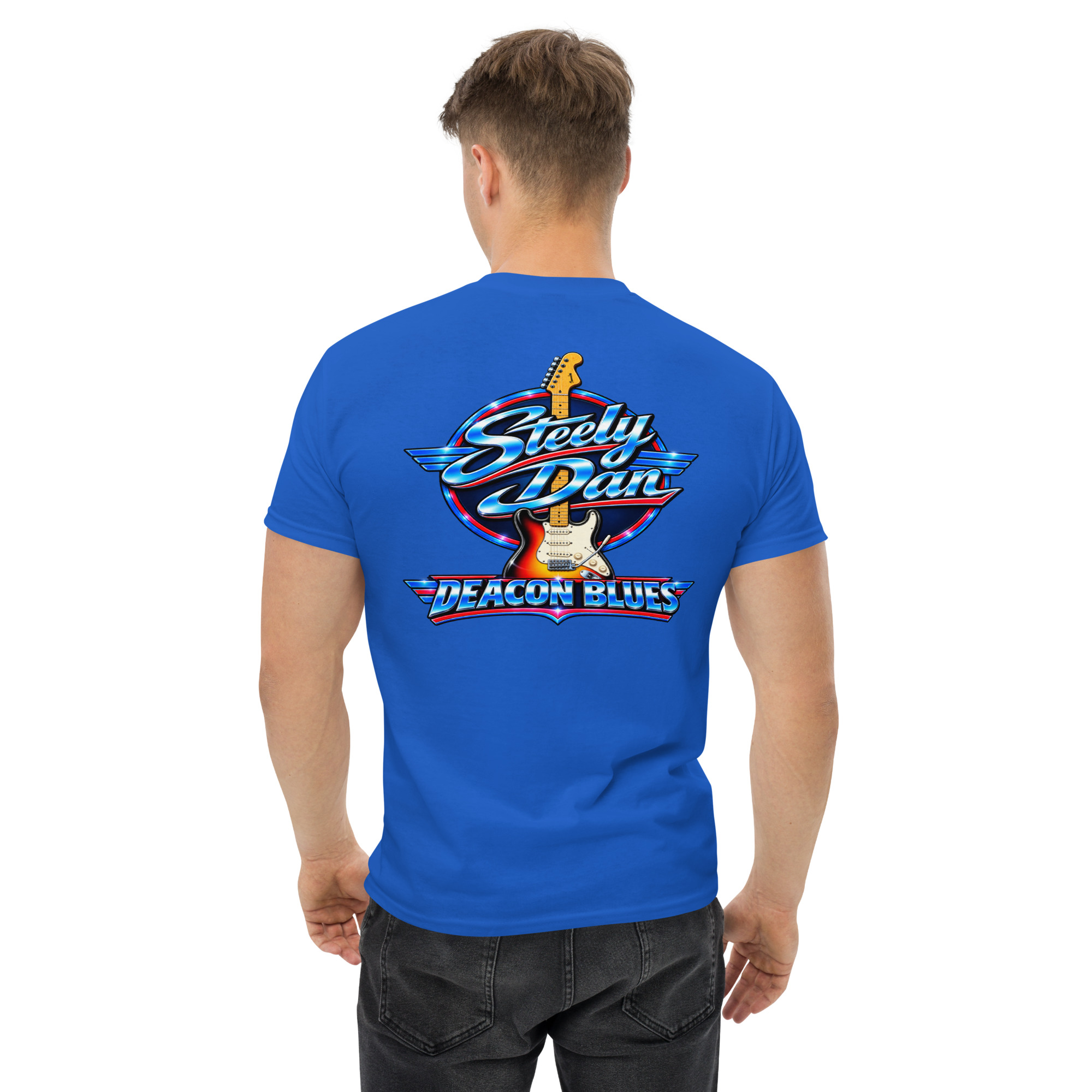 Steely Dan Deacon Blues Guitar Graphic T-Shirt Cette conversation vous a-t-elle été utile jusqu’ici ? - Image 19