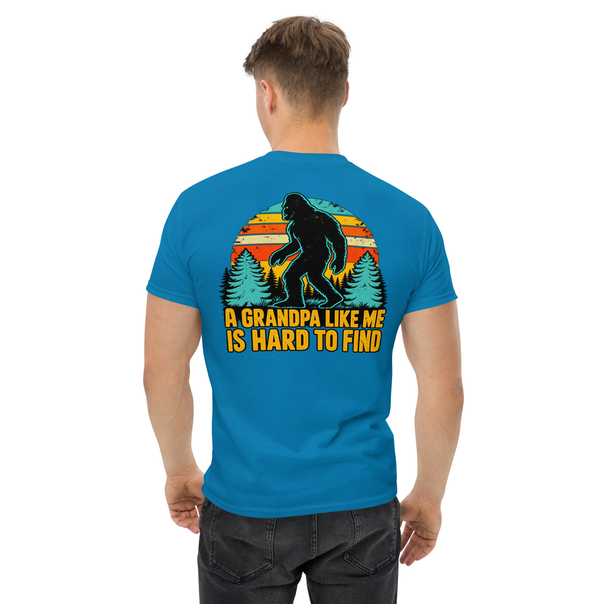 Grandpa Bigfoot Vintage Sasquatch Hiking T-Shirt - Image 32