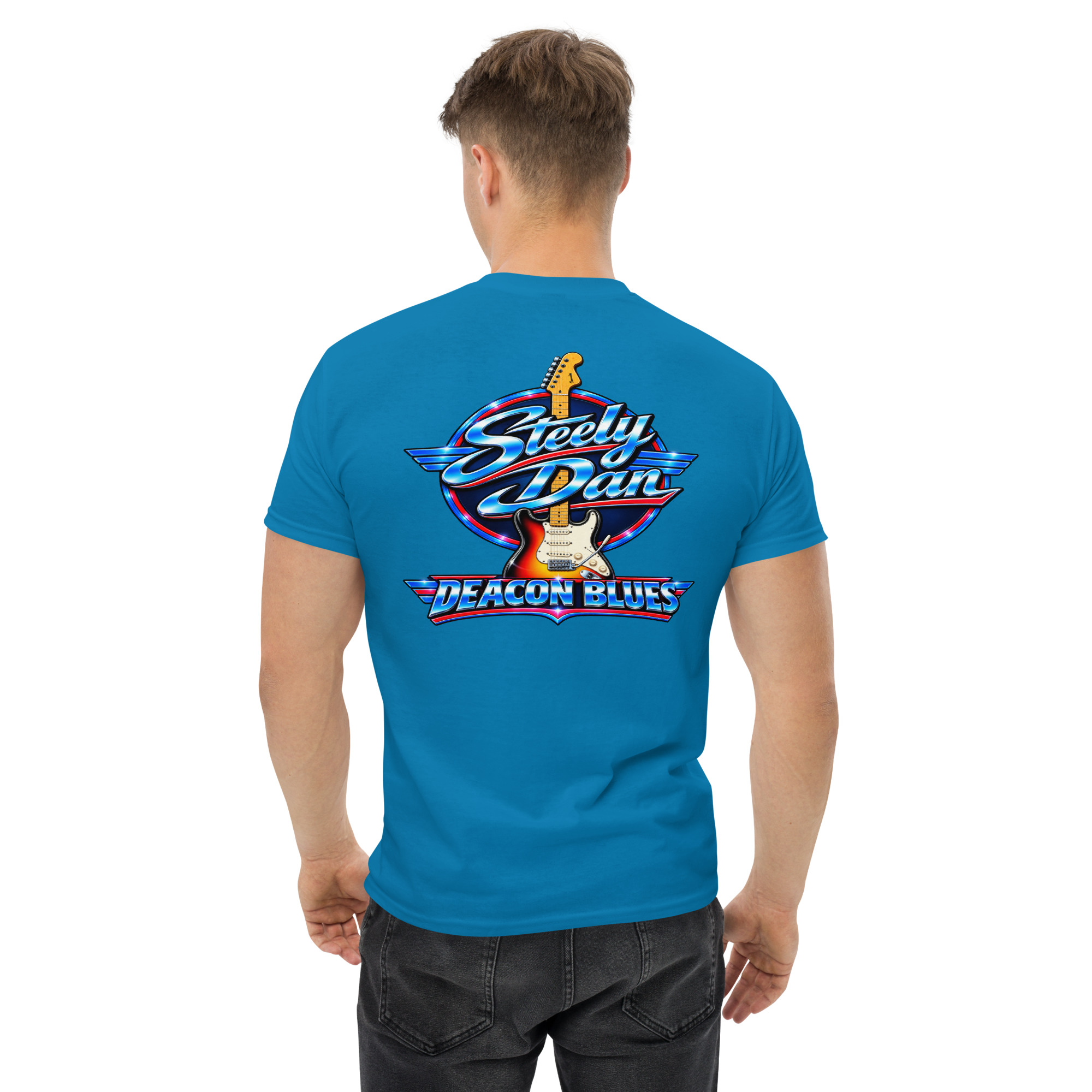 Steely Dan Deacon Blues Guitar Graphic T-Shirt Cette conversation vous a-t-elle été utile jusqu’ici ? - Image 32