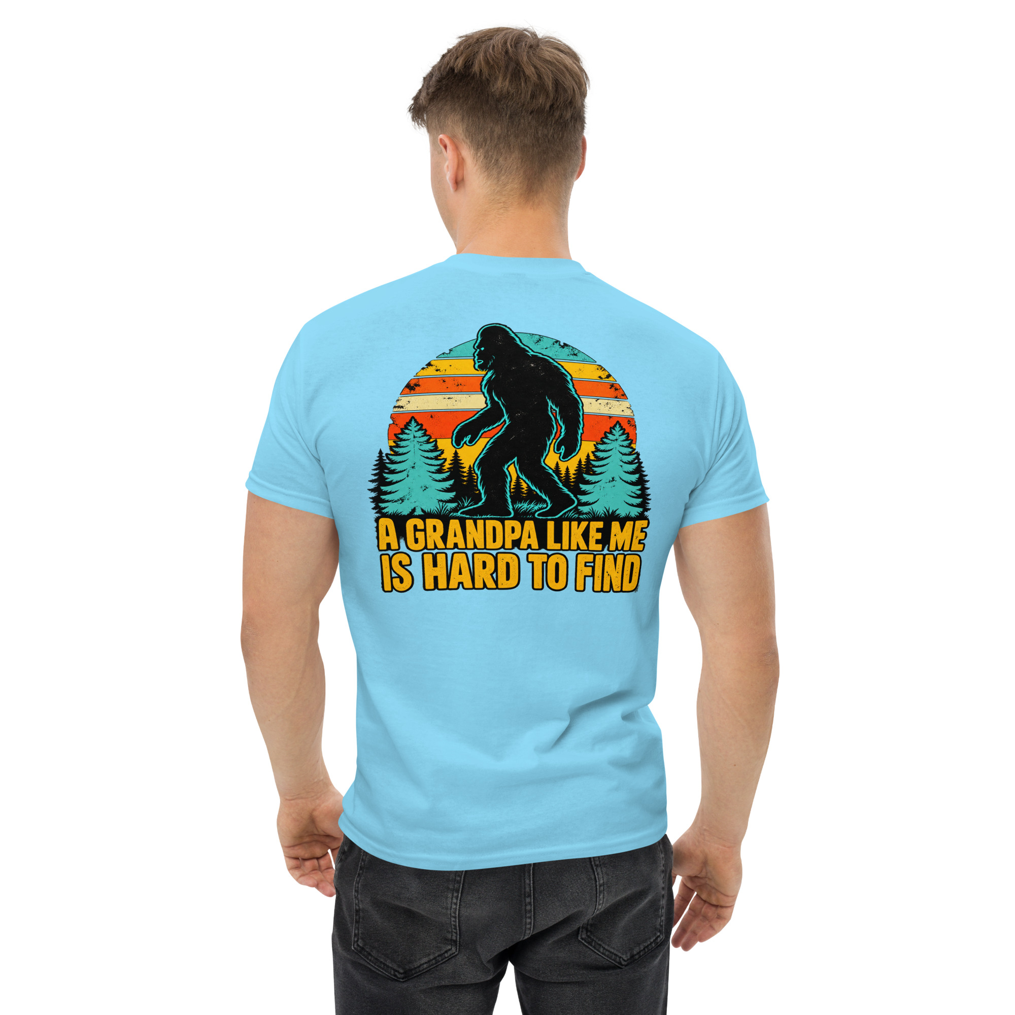 Grandpa Bigfoot Vintage Sasquatch Hiking T-Shirt - Image 61