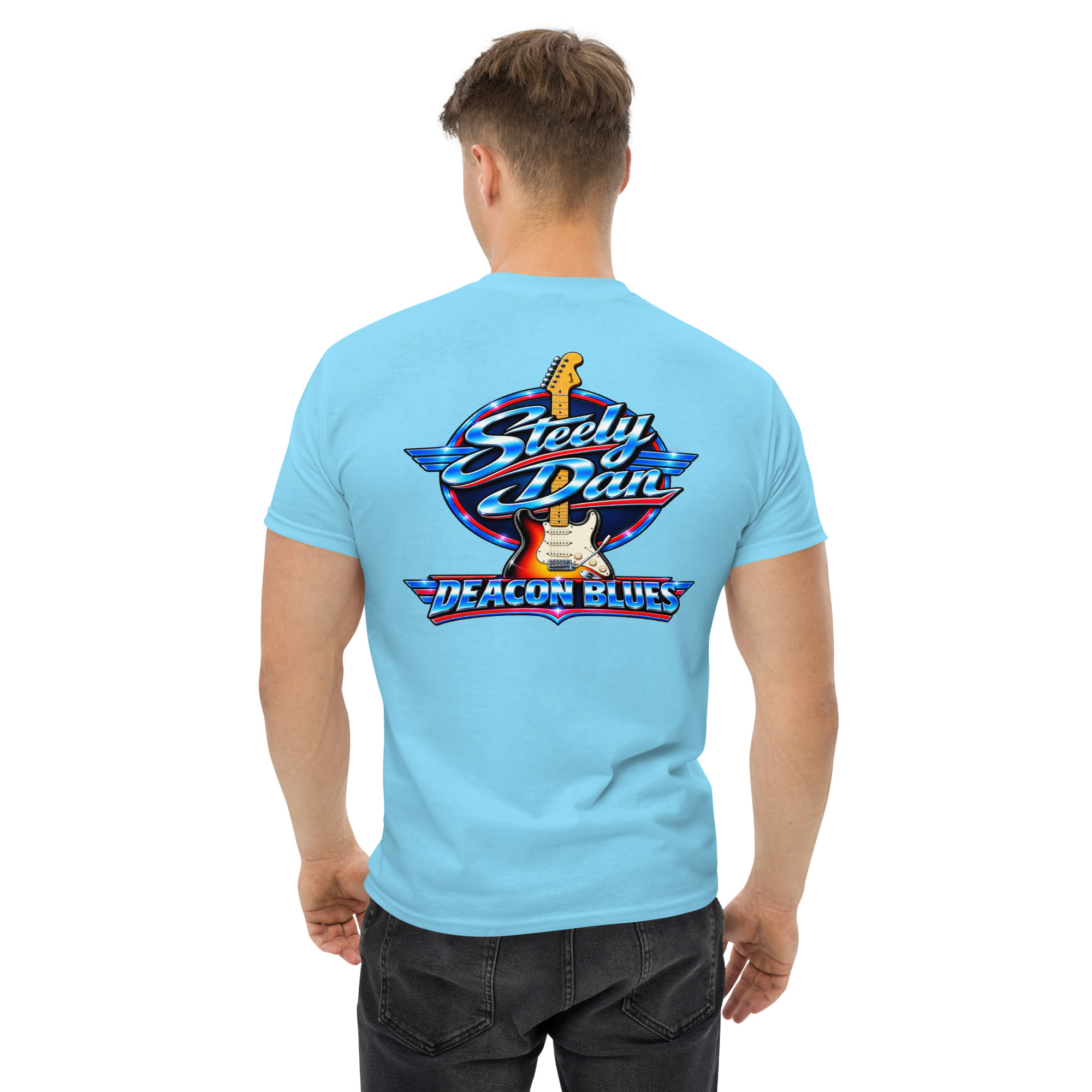 Steely Dan Deacon Blues Guitar Graphic T-Shirt Cette conversation vous a-t-elle été utile jusqu’ici ? - Image 61