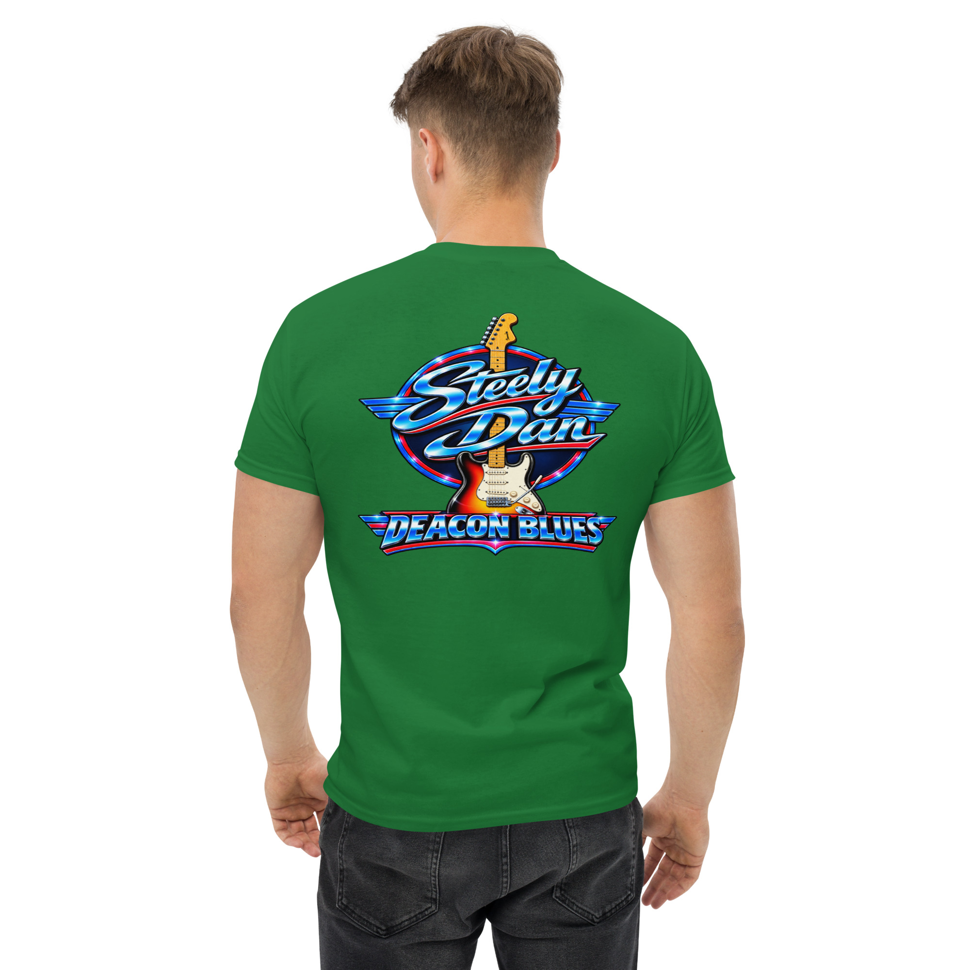 Steely Dan Deacon Blues Guitar Graphic T-Shirt Cette conversation vous a-t-elle été utile jusqu’ici ? - Image 26
