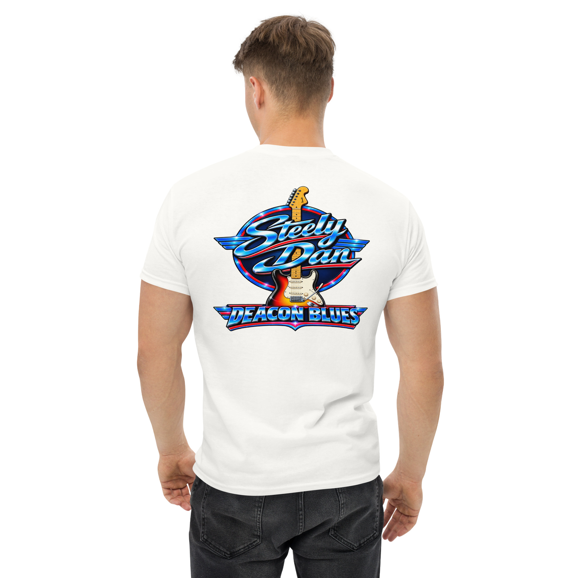 Steely Dan Deacon Blues Guitar Graphic T-Shirt Cette conversation vous a-t-elle été utile jusqu’ici ? - Image 67